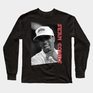 smiley sean combs - monochrome style Long Sleeve T-Shirt